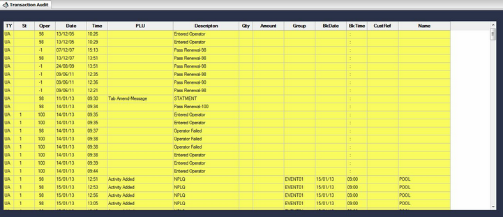 user activity audit
